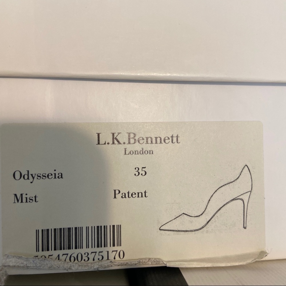 Lk l.k. Bennett odyssia grey patent leather pumps - Picture 7 of 7